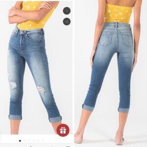 KanCan Distressed Cropped Jeans Size 3/25